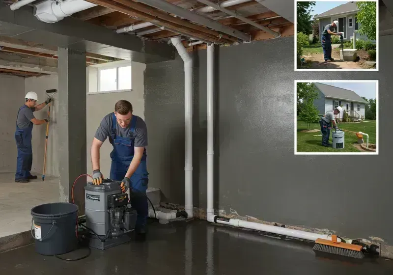 Basement Waterproofing and Flood Prevention process in Harrisburg, IL